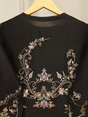 3 Piece- Pure  Shisha Silk Embroidered Suit S115087