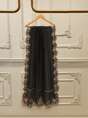 3 Piece- Pure  Shisha Silk Embroidered Suit S115087
