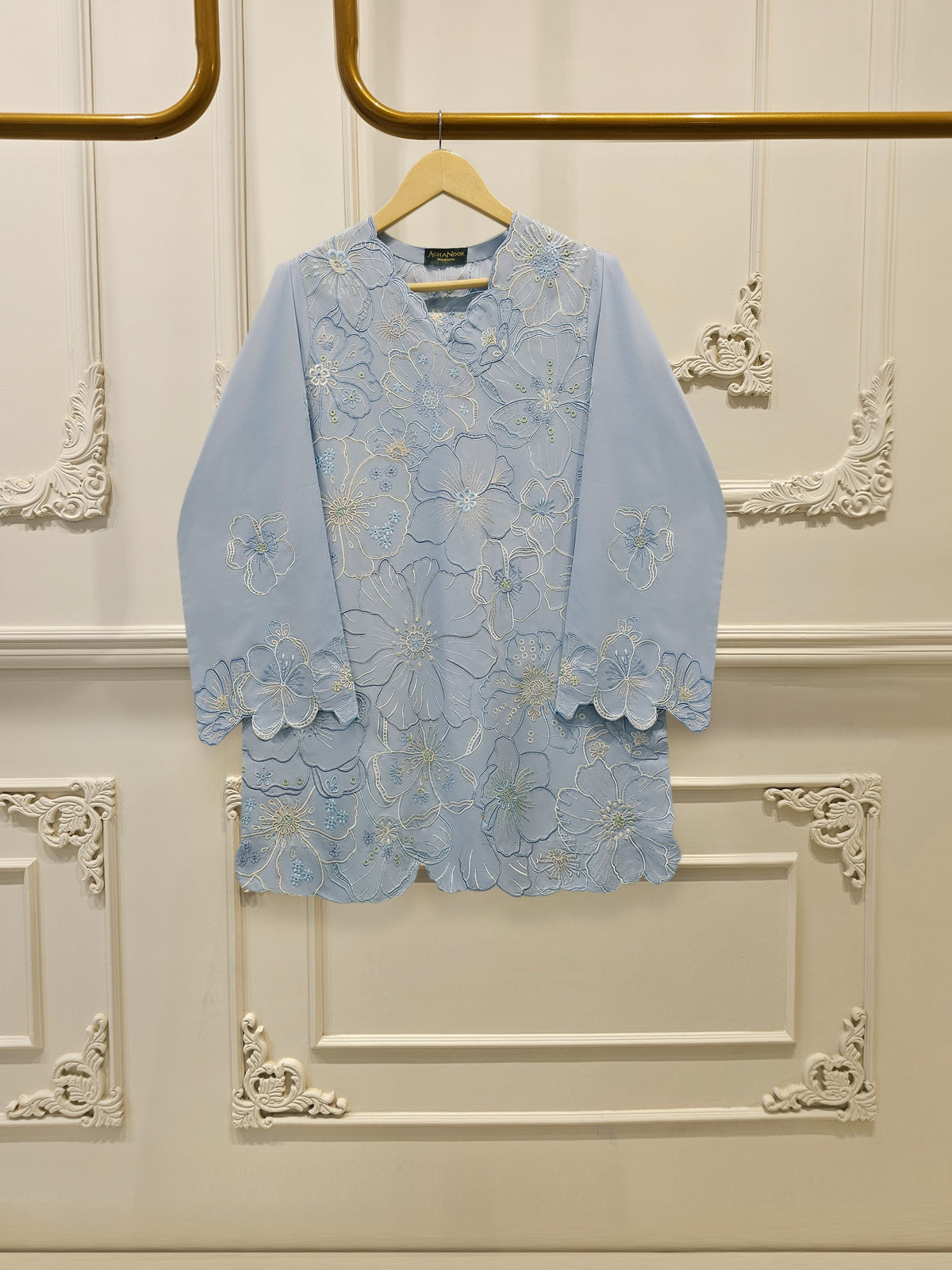 2 Piece - Embroidered Cambric Suit S115106