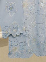 2 Piece - Embroidered Cambric Suit S115106