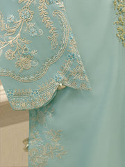 3 Piece - Pure Khaddi Silk Embroidered  Suit S115136