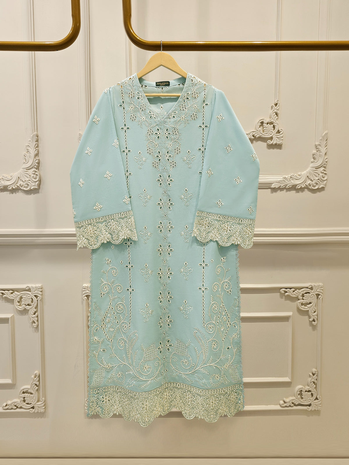2 Piece - Embroidered Cambric Suit S115148