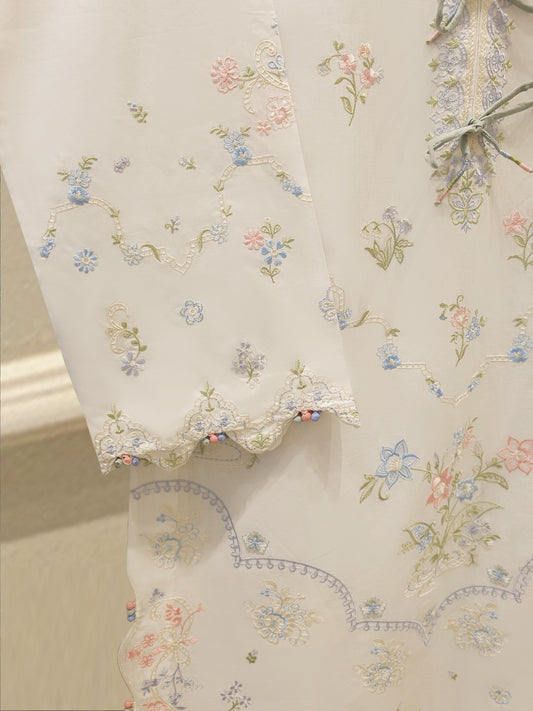 2 Piece - Embroidered Cambric Suit S115146