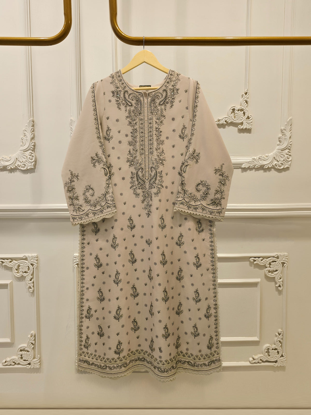 2 Piece - Embroidered Kora  Cotton Suit S115170