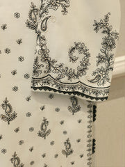 2 Piece - Embroidered Kora  Cotton Suit S115175