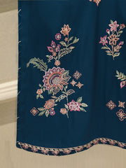 3 Piece - Pure Khaddi Silk Embroidered  Suit S115233