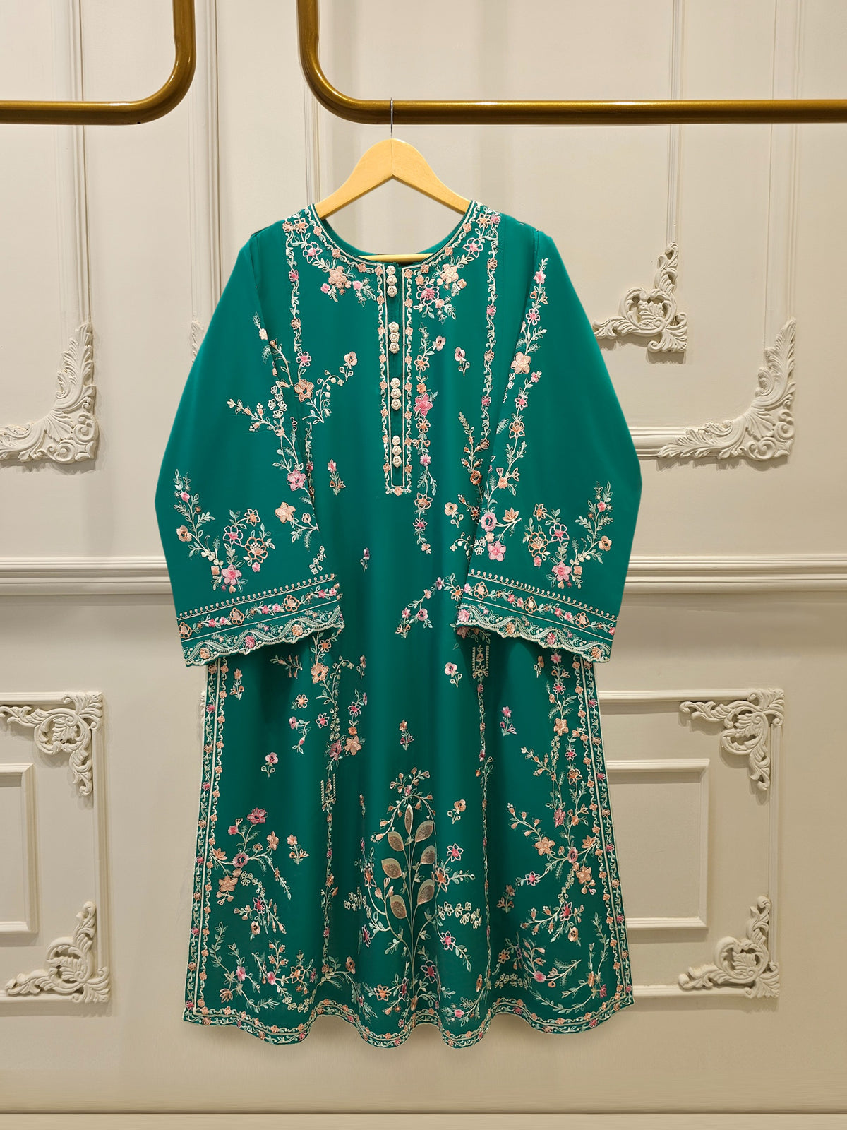 2 Piece - Embroidered Cambric Suit S115239