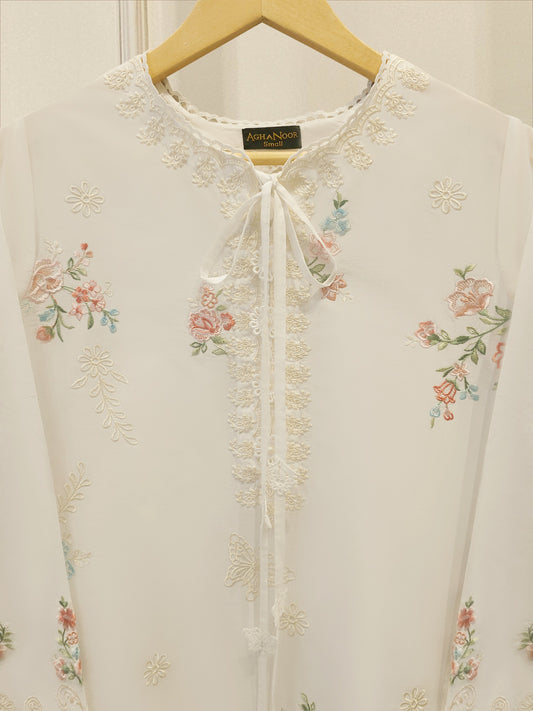 2 Piece - Embroidered Cambric Suit S115236