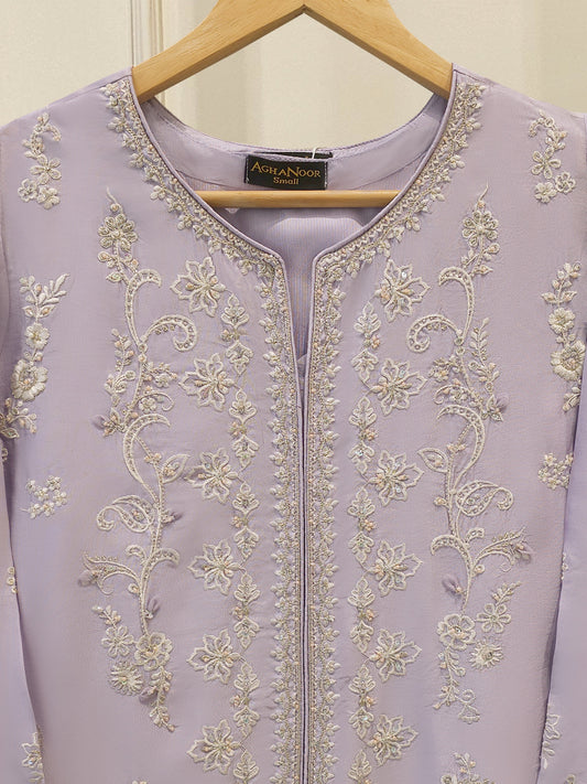 2 Piece- Pure Sheesha Silk Embroidered Suit S115245