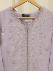 2 Piece- Pure Sheesha Silk Embroidered Suit S115245