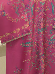 2-Piece Pure Printed Silk Suit with Khadi Silk Pants S115259