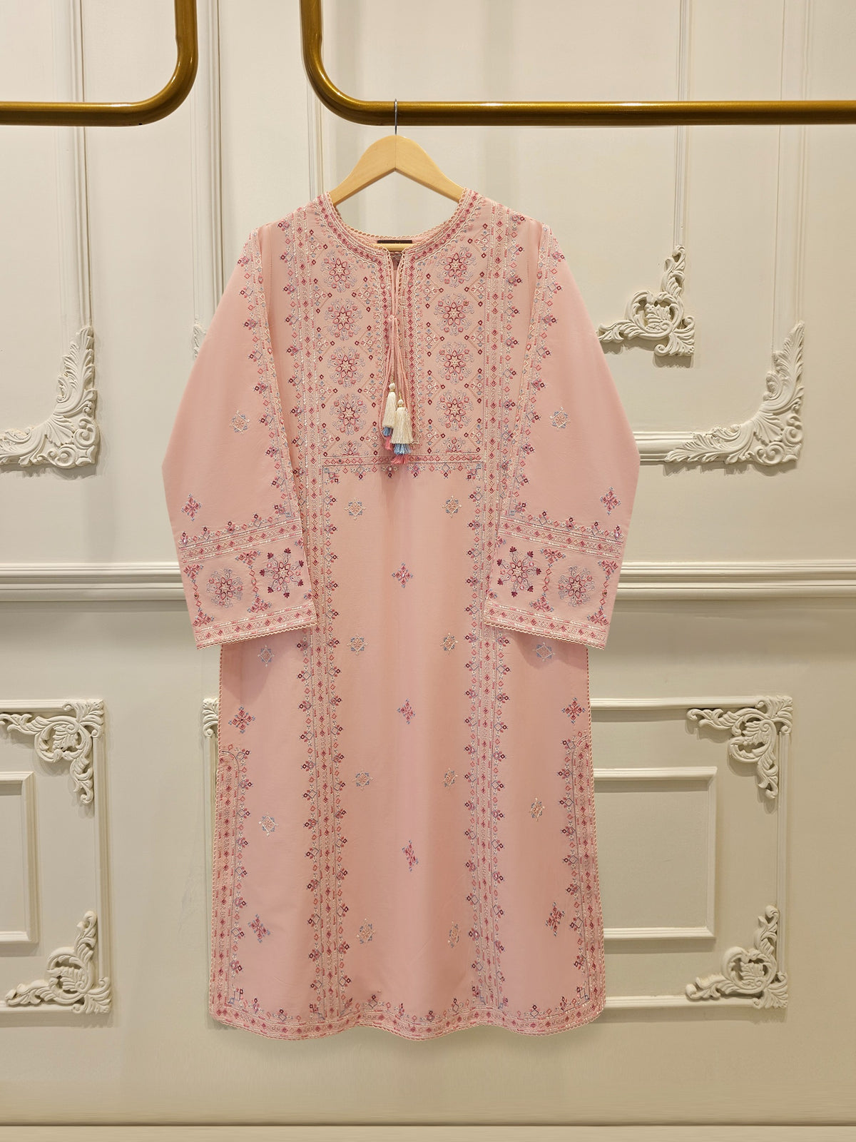 2 Piece - Embroidered Cambric Suit S115264