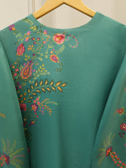 2-Piece Pure Printed Silk Suit with Khadi Silk Pants S115262