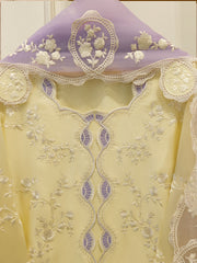3 Piece- Pure  Sheesha Silk Embroidered Suit S115271