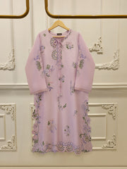 2 Piece- Pure Sheesha Silk Embroidered Suit S115311