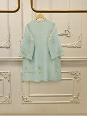 3 Piece- Pure  Sheesha Silk Embroidered Suit S115328