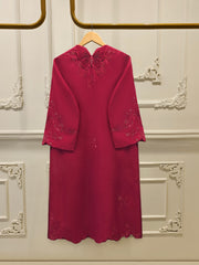 3 Piece - Embroidered Khadi Silk Suit WS00410