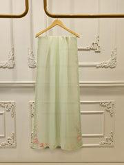 3 Piece- Pure  Sheesha Silk Embroidered Suit S115344