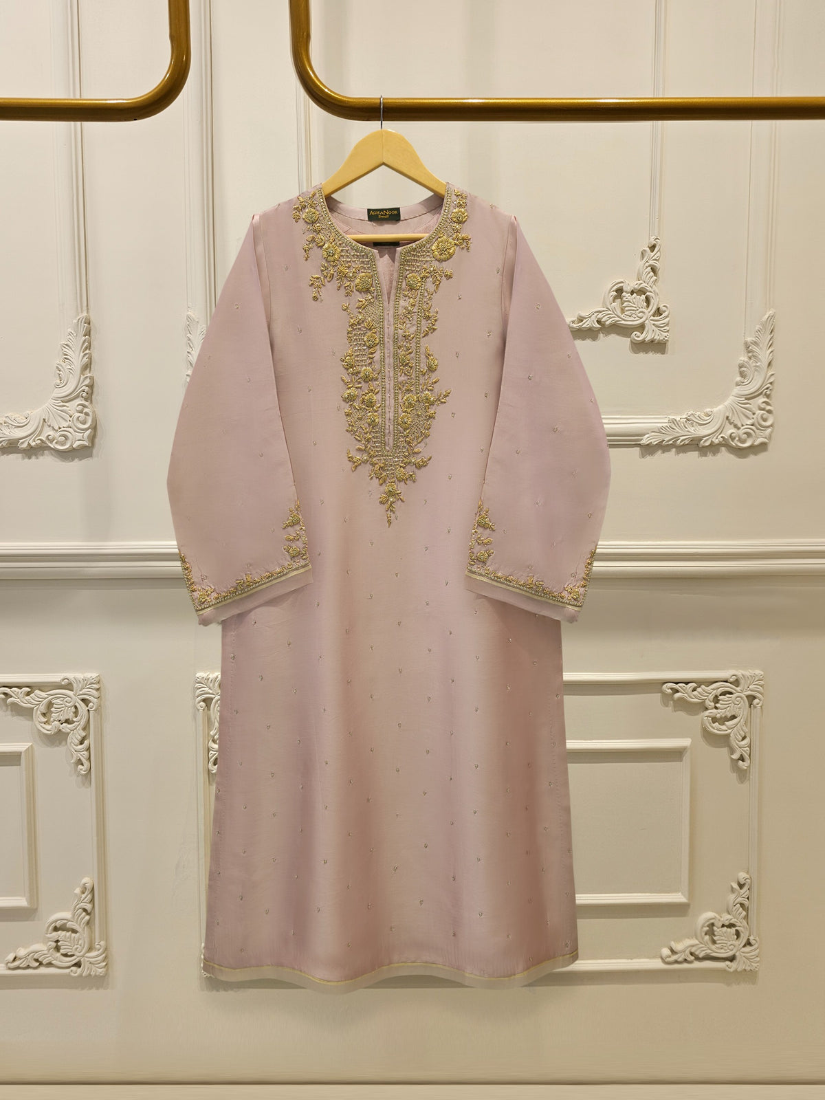 2 Piece- Pure Sheesha Silk Embroidered Suit S115359