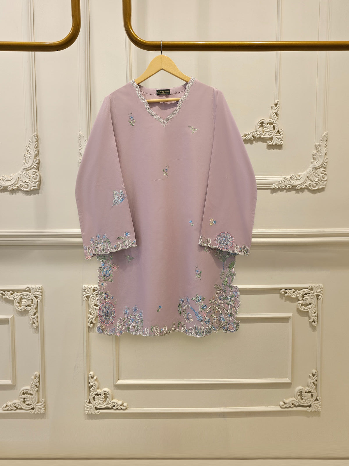 2 Piece - Embroidered Cambric Suit S115354