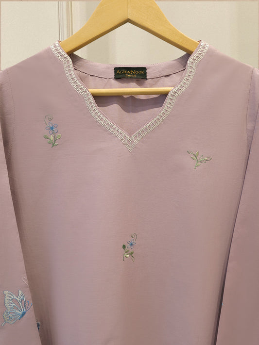 2 Piece - Embroidered Cambric Suit S115354