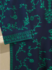3 Piece- Pure Korean Silk Embroidered Suit S115363