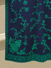 3 Piece- Pure Korean Silk Embroidered Suit S115363