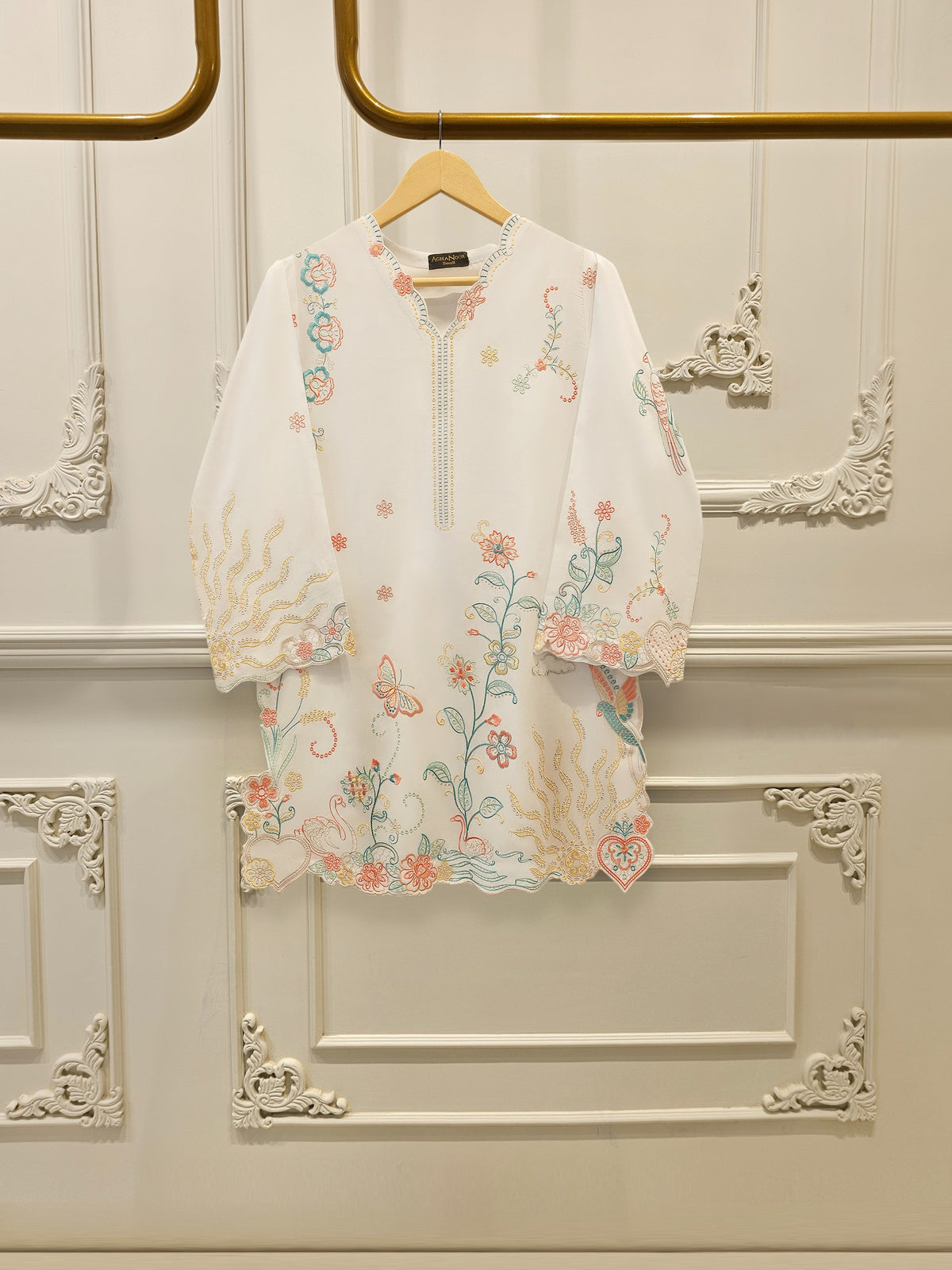 2 Piece - Embroidered Cambric Suit S115380