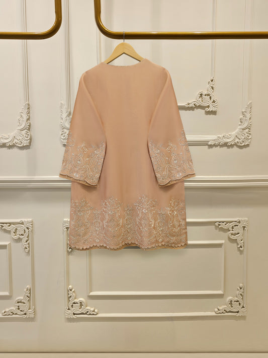 3 Piece- Pure  Sheesha Silk Embroidered Suit S115375