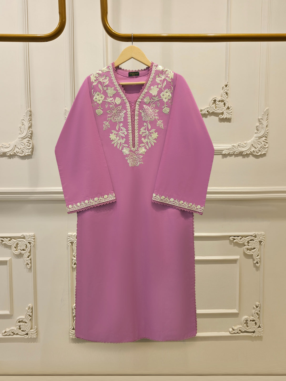 2 Piece - Embroidered Cambric Suit S115389