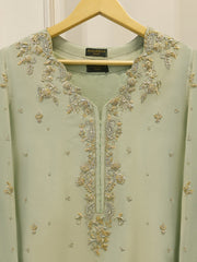 2 Piece- Pure Sheesha Silk Embroidered Suit S115404