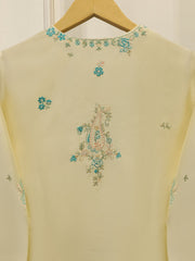 3 Piece- Pure  Sheesha Silk Embroidered Suit S115406
