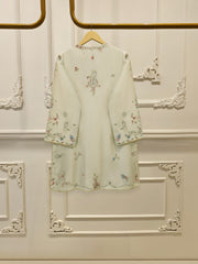 3 Piece- Pure  Sheesha Silk Embroidered Suit S115407