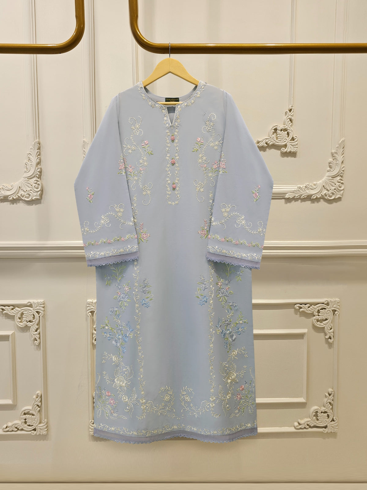 2 Piece - Embroidered Cambric Suit S115387