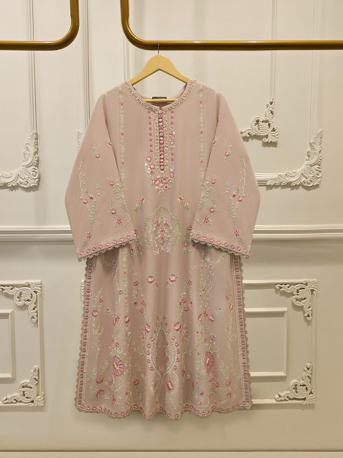 2 Piece - Embroidered Cambric Suit S115397