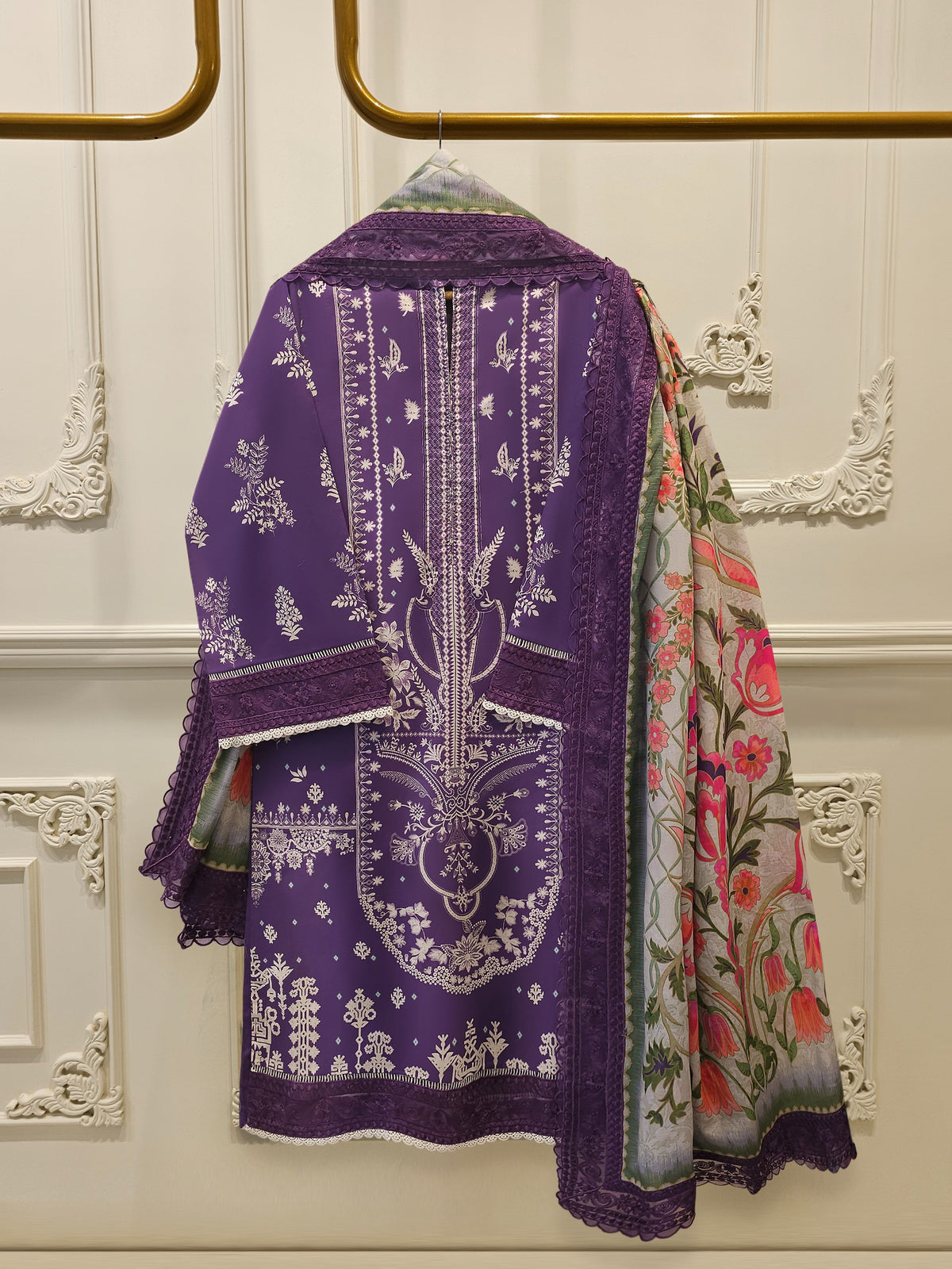 2 Piece - Digital Printed  Lawn Suit S115418