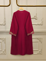3 Piece- Pure  Sheesha Silk Embroidered Suit S115422