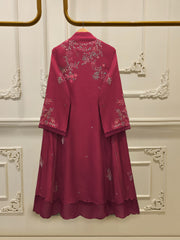 3 Piece - Embroidered Khaddi Silk Suit WS00414