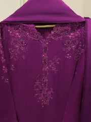 3 Piece - Pure Khaddi Silk Embroidered  Suit S115522