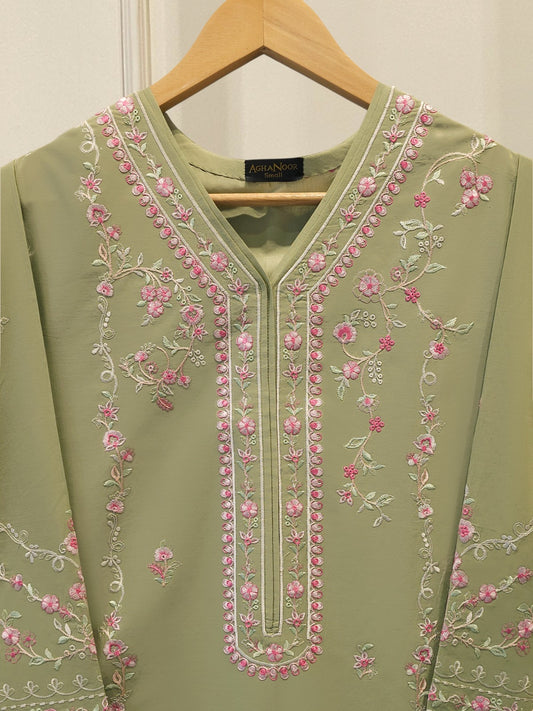2 Piece - Embroidered Cambric Suit S115409
