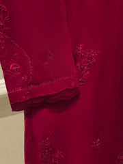 2 Piece- Pure Sheesha Silk Embroidered Suit S115527