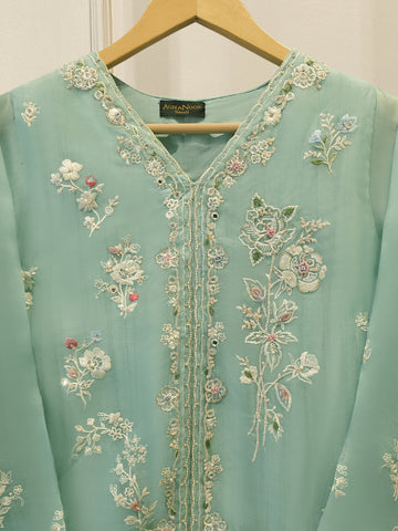 2 Piece - Pure Organza Embroidered Suit S115521 (Pre-Order)