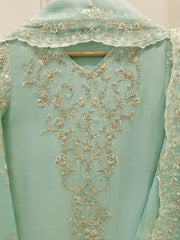 3 Piece - Pure Embroidered Chiffon Suit S115562