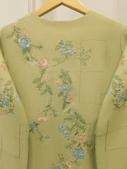 2 Piece - Embroidered Kora Silk Suit S115559
