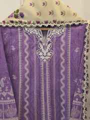 2 Piece - Embroidered Cambric Suit S115553
