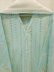 3-Piece Embroided Cambric Suit S115554