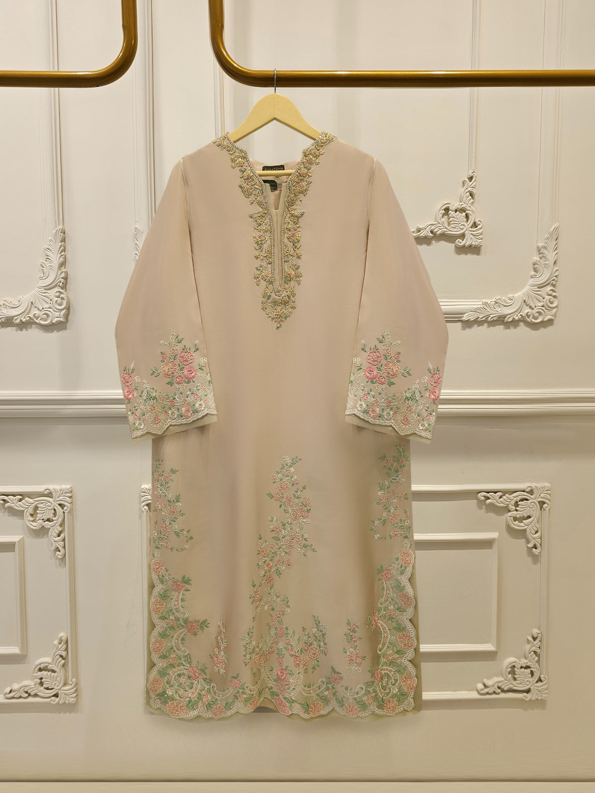2 Piece- Pure Sheesha Silk Embroidered Suit S115563