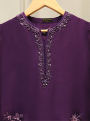 2 Piece- Pure Sheesha Silk Embroidered Suit S115575