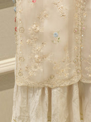 2 Piece - Pure Organza Embroided Suit WS00415