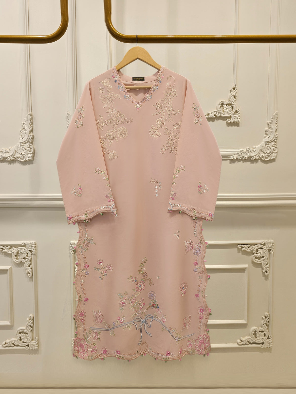 2 Piece - Embroidered Cambric Suit S115573